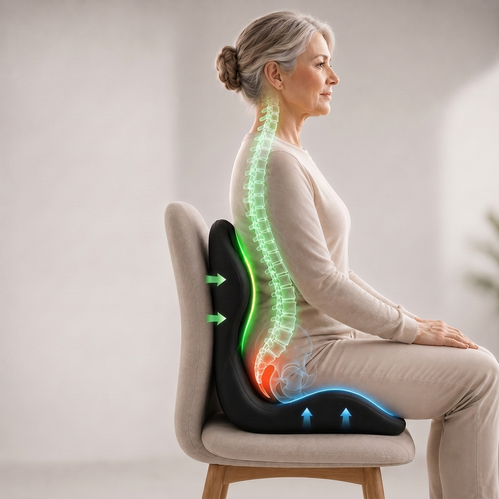 Nuve SeatRelief Cushion for Chair, Car & Desk